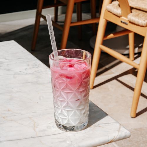 Ice Pink Matcha Latte